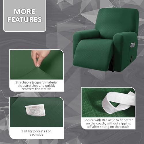 Retro Green ULTICOR 1 Seat Recliner Cover, Washable