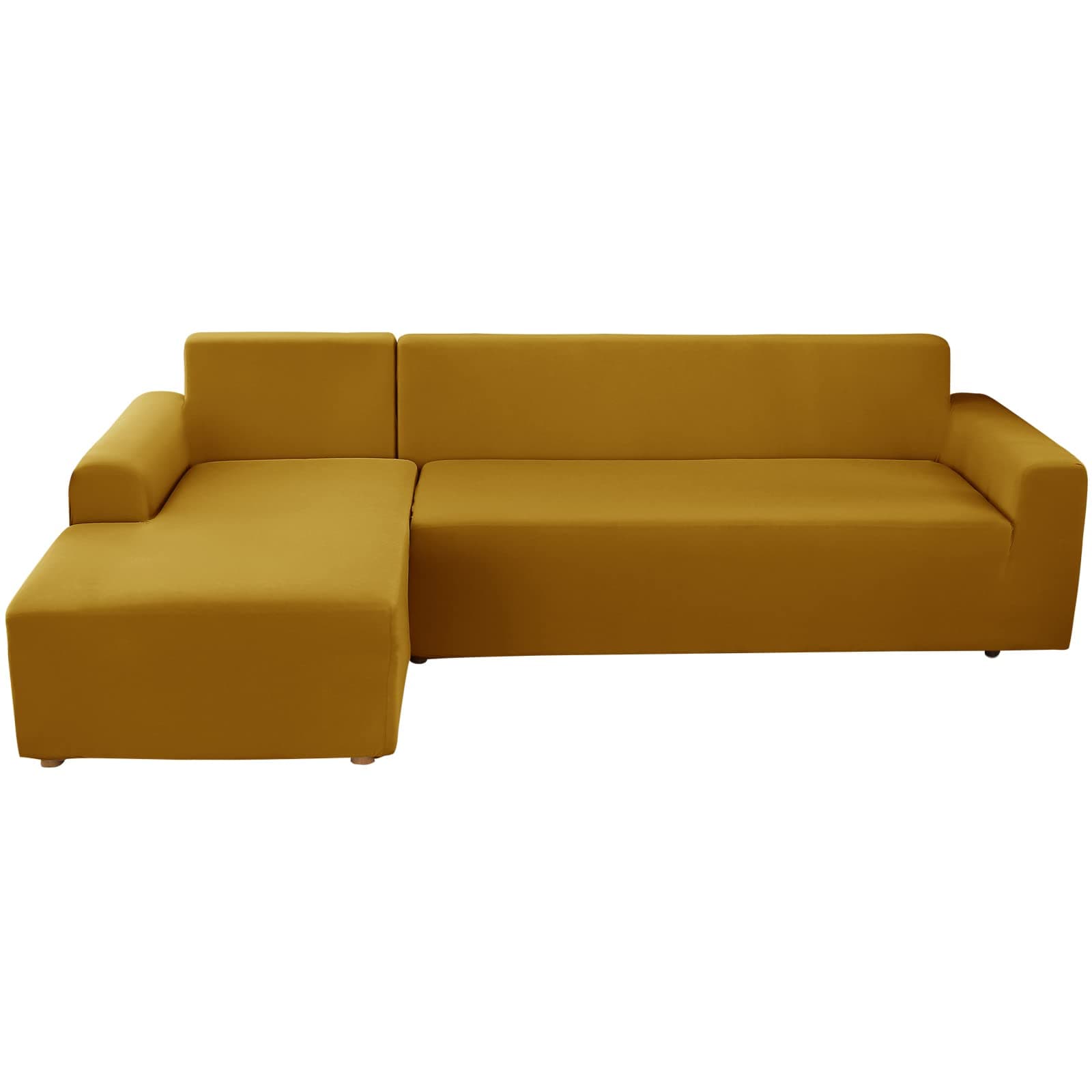 Stretch Anti-Slip L-Shaped Sectional Couch Covers, 2 Pcs for 3+3 Seaters