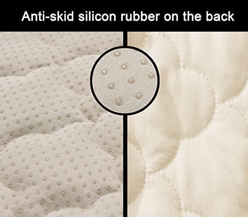 CHHKON Waterproof Recliner Cover for Pets and Kids (Ivory, 23")