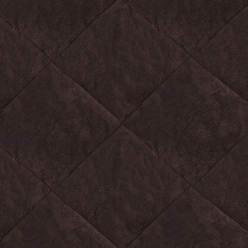 Turquoize Velvet Recliner Cover for 2 Cushion Couch (54", Gray) — Brown