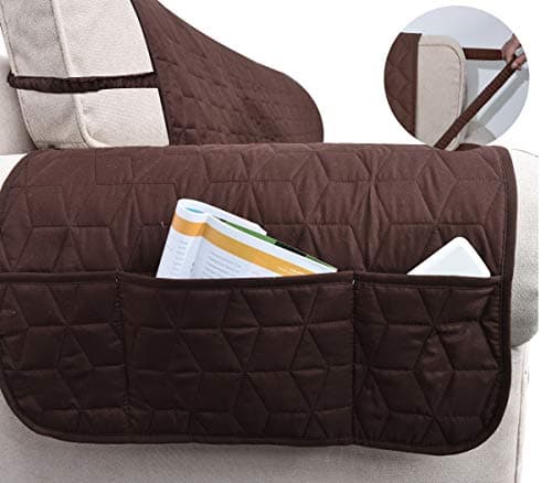 Ameritex Waterproof Nonslip Recliner Cover for Pets and Kids (Chocolate, 23")