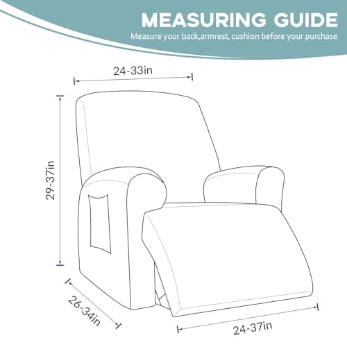 Lazy Boy Recliner Chair Cover, Dark Grey, Furniture Protector