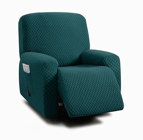 ULTICOR Ivory 3 Seater Recliner Sofa Cover — Deep Teal