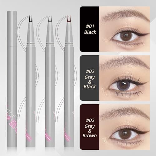 Dual Pronged Lower Eyelash Liquid Eyeliner for Natural Eye Makeup