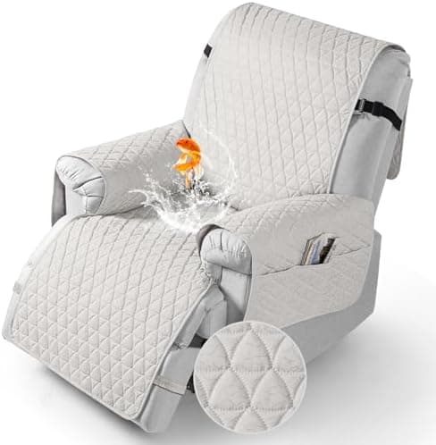 TAOCOCO 100% Waterproof Recliner Cover - Perfect for Slip and Stain Protection, Suitable for Elderly and Disabled Users, Ideal for Outdoor Patios or Indoor Use(Chocolate, Small-22'')