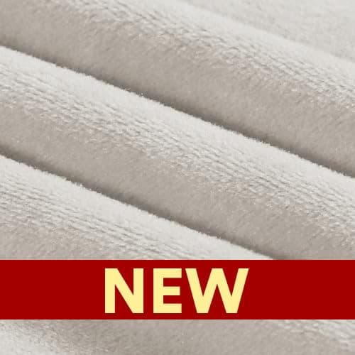PrinceDeco Grey Velvet Loveseat Cover, Washable, Up to 72" Wide — Oatmeal