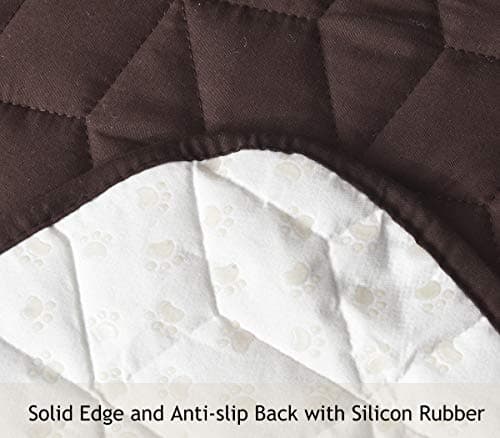 Ameritex Waterproof Nonslip Recliner Cover for Pets and Kids (Chocolate, 23")