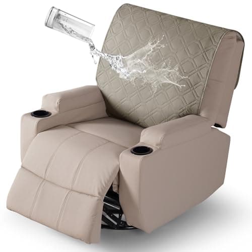 VANSOFY Dark Gray 100% Waterproof Dog Recliner Chair Cover — Khaki