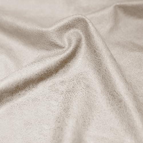 8-Piece Washable Spandex Slipcovers for Leather Look 3-Seater Recliner Couch — Beige