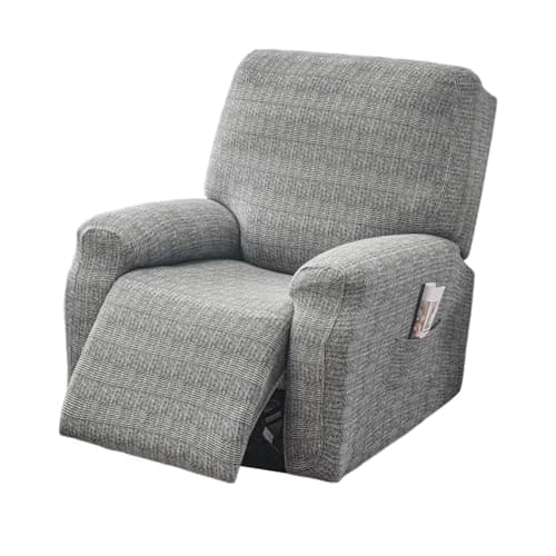 FUANGUI 4-Piece Lazyboy Recliner Cover with Storage Pockets — 02