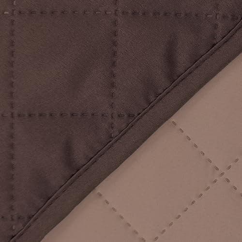Reversible Chocolate/Beige Loveseat Sofa Cover Protector — Chocolate/Taupe