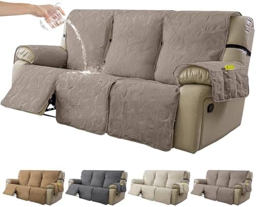 100% Waterproof Recliner Chair Cover for Pets and Kids (Beige, 2|6" Recliner Chair)
100% Waterproof Non-Slip Fabric Recliner Couch Cover for Living Room (Beige, 2|6" Recliner Chair)
Washable 100% Waterproof Recliner Chair Cover for Pets and Kids (Bei