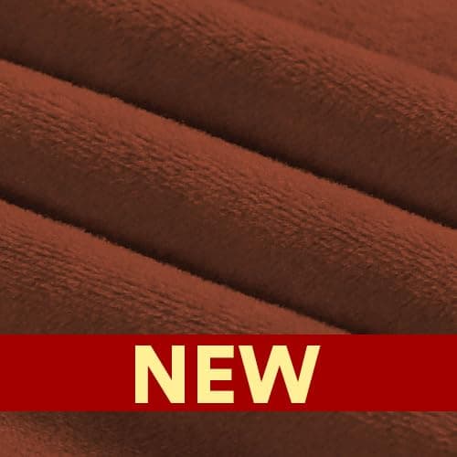 PrinceDeco Grey Velvet Loveseat Cover, Washable, Up to 72" Wide — Rust