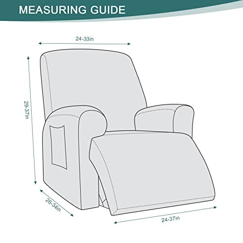 Stretch Recliner Chair Covers - Grey