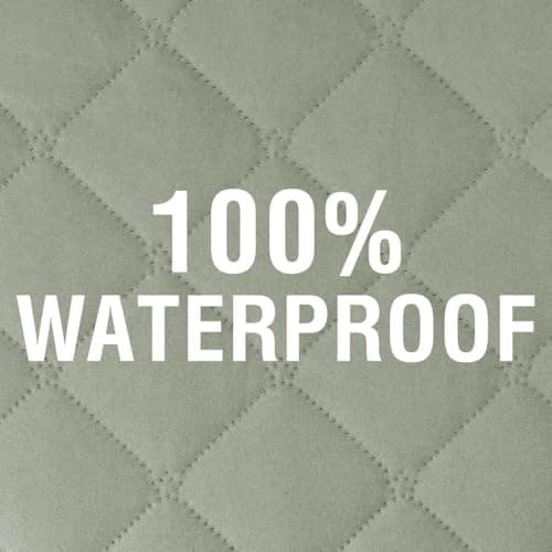 H.VERSAILTEX 100% Waterproof Recliner Cover, Rocket Gray — Pale Aqua