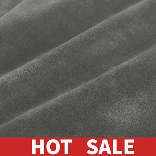 MAXIJIN Velvet Recliner Cover for Kids & Pets (Dark Coffee) — Grey