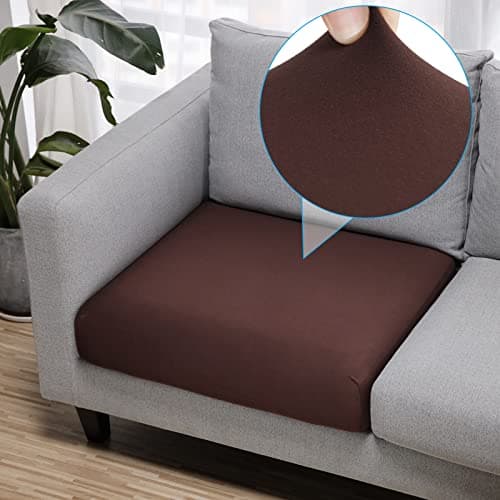 Waterproof Couch Cushion Covers for Furniture Protector (Chocolate, 2 Pack)