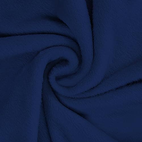 U-NICE HOME Velvet Sofa Covers for 3 Cushion Couch (Large, Dark Grey) — Navy