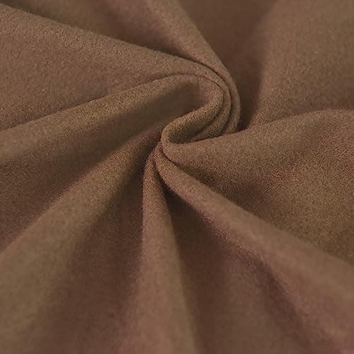 Dark Gray Microfiber Stretch Recliner Sofa Slipcover with Elastic Fit Protection — Brown