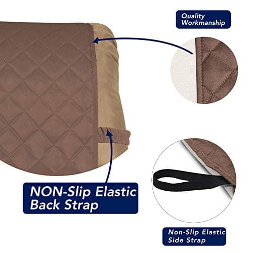 PureFit Reversible Quilted Recliner Cover, Water Resistant Brown/Beige