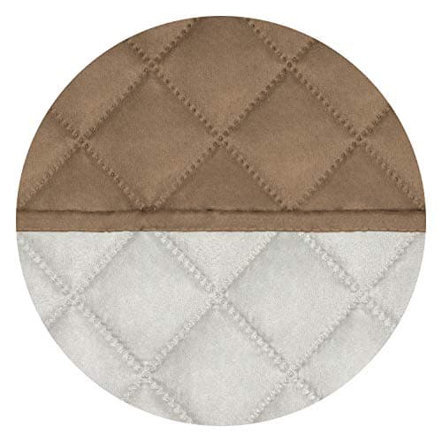 PureFit Reversible Water Resistant Couch Cover, Chocolate/Beige (3 Cushion) — Camel/Ivory