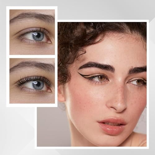 Dual Pronged Lower Eyelash Liquid Eyeliner for Natural Eye Makeup