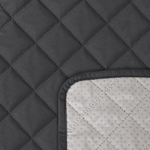 Waterproof Loveseat Recliner Cover for 2 Seat Sofa, Dark Gray - Kids and Pets Friendly — Charcoal Gray