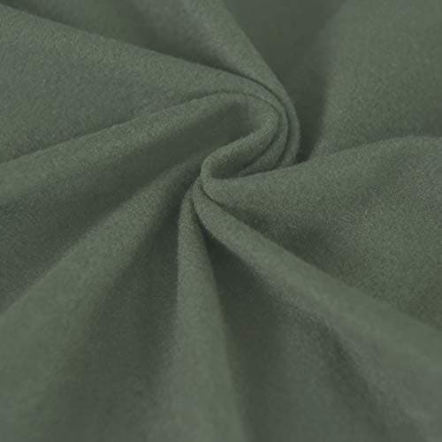 Dark Gray Microfiber Stretch Recliner Sofa Slipcover with Elastic Fit Protection — Greyish Green