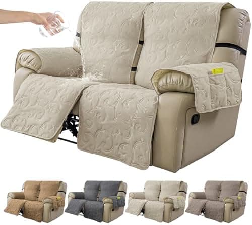 100% Waterproof Recliner Chair Cover for Pets and Kids (Beige, 2|6" Recliner Chair)
100% Waterproof Non-Slip Fabric Recliner Couch Cover for Living Room (Beige, 2|6" Recliner Chair)
Washable 100% Waterproof Recliner Chair Cover for Pets and Kids (Bei