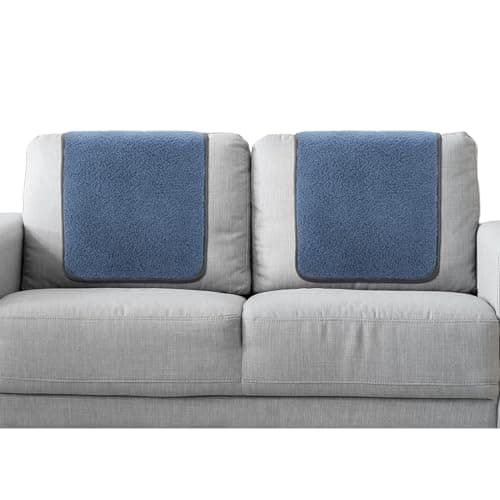 Frienda Recliner Headrest Covers for Furniture — Dusty Blue