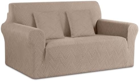 Stretch Chair Sofa Slipcover with Non-Slip Armchair Cover for Soft Protection (1 Seater, Ivory) OEKO-TEX STANDARD 100  
Stretch Armchair Cover with Non-Slip Back for Comfort and Easy Cleaning (1 Seater, Ivory) OEKO-TEX STANDARD 100  
Soft Jacquard Th