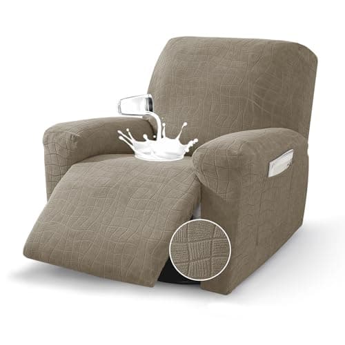 MAXIJIN Waterproof Recliner Couch Cover, Dark Gray — Khaki