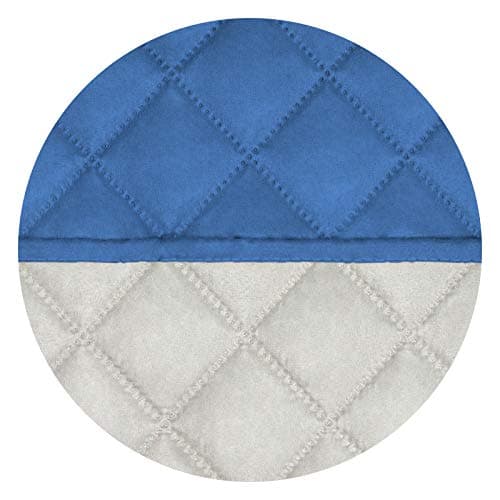 PureFit Reversible Quilted Recliner Cover, Water Resistant Brown/Beige — Blue/Ivory