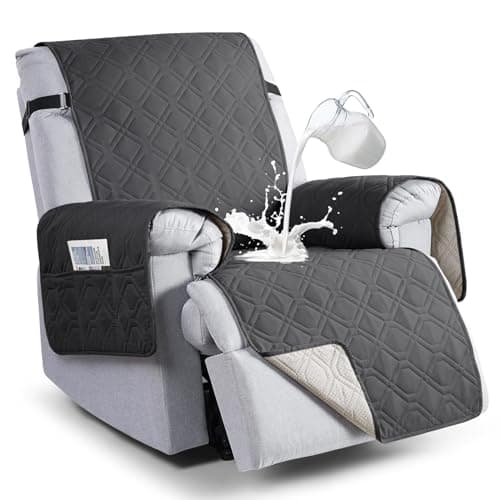 VANSOFY 100% Waterproof Pet Chair Cover, Dark Gray, 23.6" — Charcoal Gray