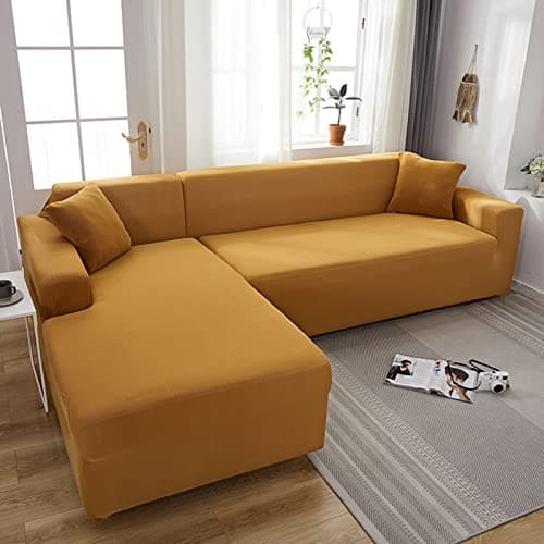IMYOGI High Stretch Sofa Covers for 3 Seater Sectional Couch - Living Room Protector — At