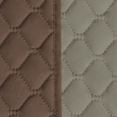 ISSUNTEX 100% Waterproof Recliner Sofa Covers, Double Protection for Pets & Kids (Gray/Light Gray) — Brown/Beige