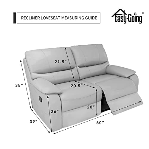 Easy-Going Dark Gray Velvet 6-Piece Recliner Loveseat Covers
