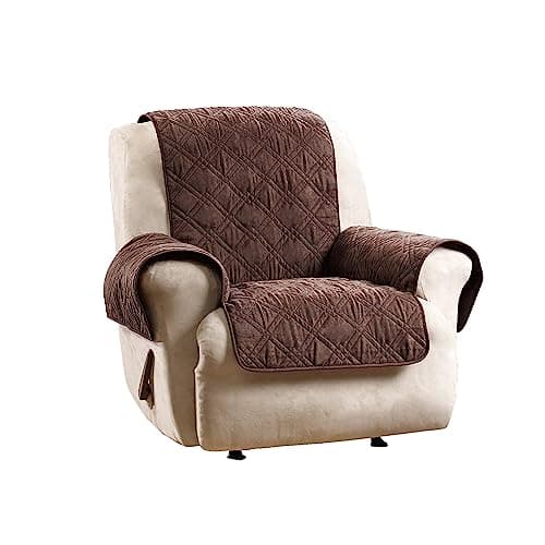SureFit Chocolate Non-Slip Microfiber Recliner Cover