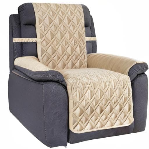 Ameritex Waterproof Nonslip Recliner Cover, Beige (23")