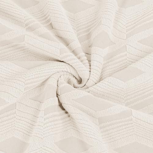 TAOCOCO Dark Grey 3 Seater Stretch Sofa Cover with Throw Pillow Protectors — Beige