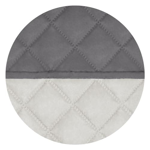 PureFit Reversible Quilted Recliner Cover, Water Resistant Brown/Beige — Gray/Ivory