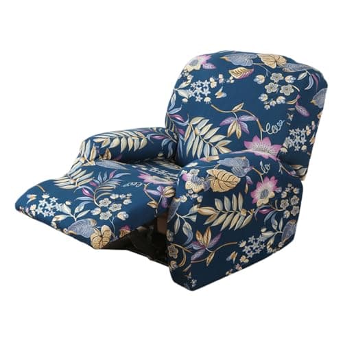 FUANGUI 4-Piece Lazyboy Recliner Cover with Storage Pockets — 12