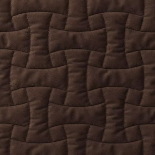 Waterproof Velvet Couch Recliner Cover, Non-Slip Sectional Protector, 23x38 Beige — Brown
