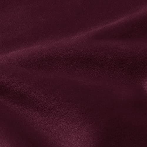 Taupe Velvet Recliner Chair Cover 4 Piece Stretch Slipcover — Burgundy