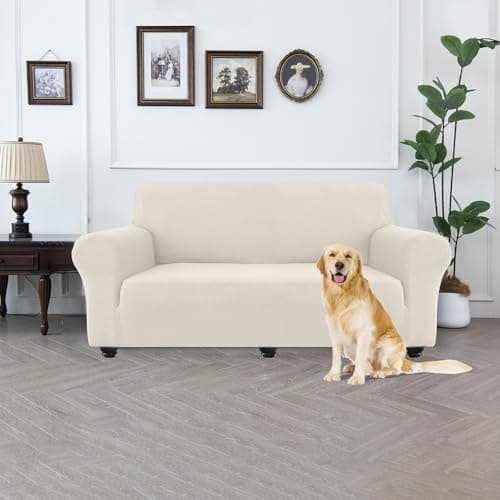 Waterproof Couch Cover for Pets, Dual Layer TPU Protector (Sofa, Beige)