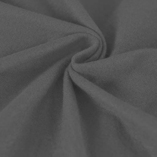 Dark Gray Microfiber Stretch Recliner Sofa Slipcover with Elastic Fit Protection — Grey