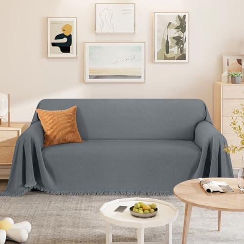 TAOCOCO Heavy Duty Pet Couch Cover (71"x118" Dark Grey)