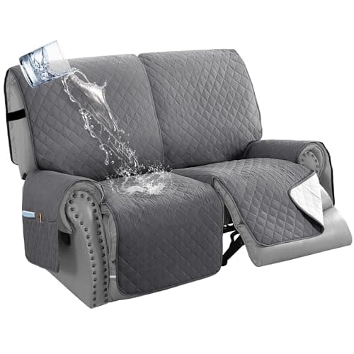 H.VERSAILTEX 100% Waterproof Recliner Cover, Rocket Gray