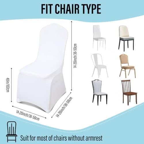 Premium Spandex Chair Covers for Party, Wedding, Event, Banquet
