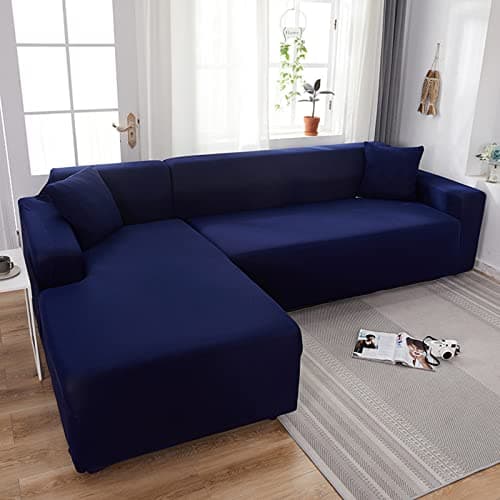 IMYOGI High Stretch Sofa Covers for 3 Seater Sectional Couch - Living Room Protector — Aq